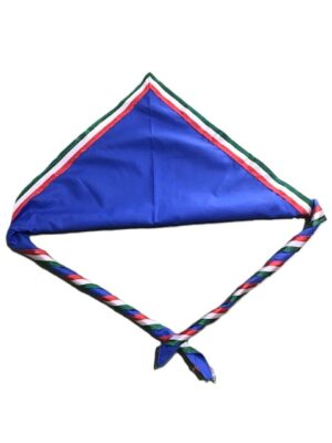 Fazzoletto Nazionale Blu greco bordato Tricolore